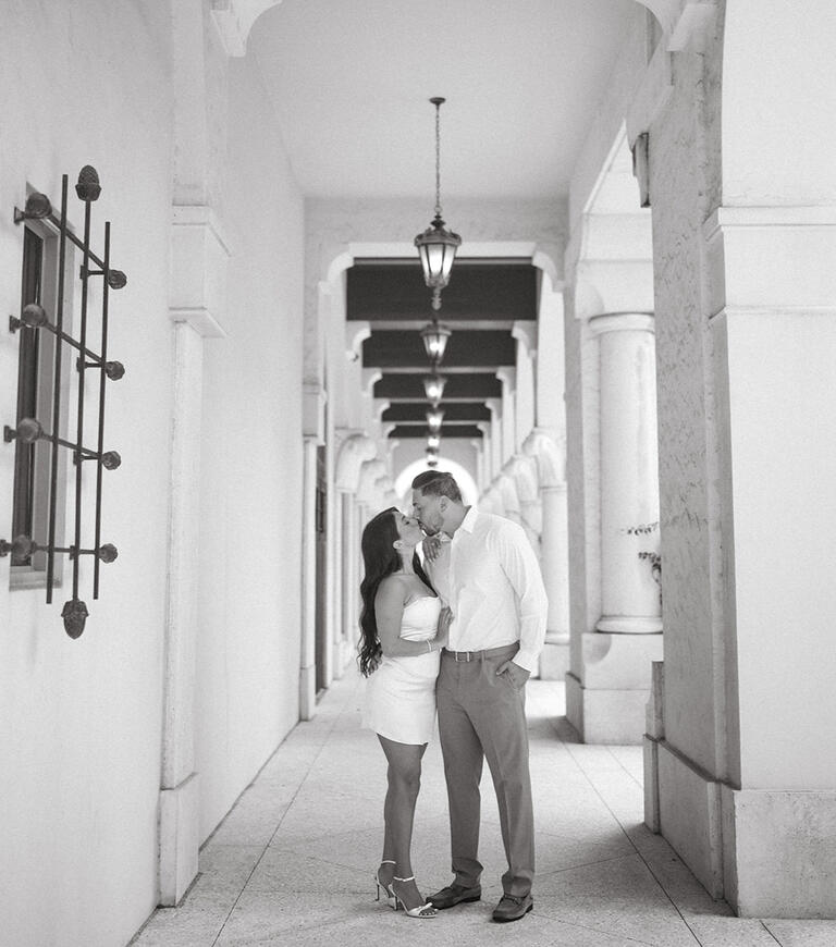 Lovers strolling along the iconic Worth Avenue in West Palm Beach, FL.