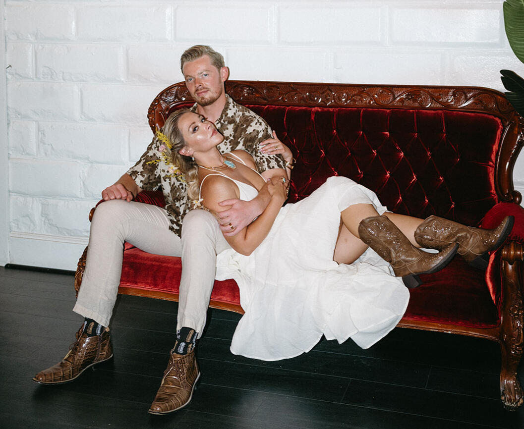 Newlyweds celebrating with a sexy photoshoot at the House on the River in Fort Lauderdale, FL.